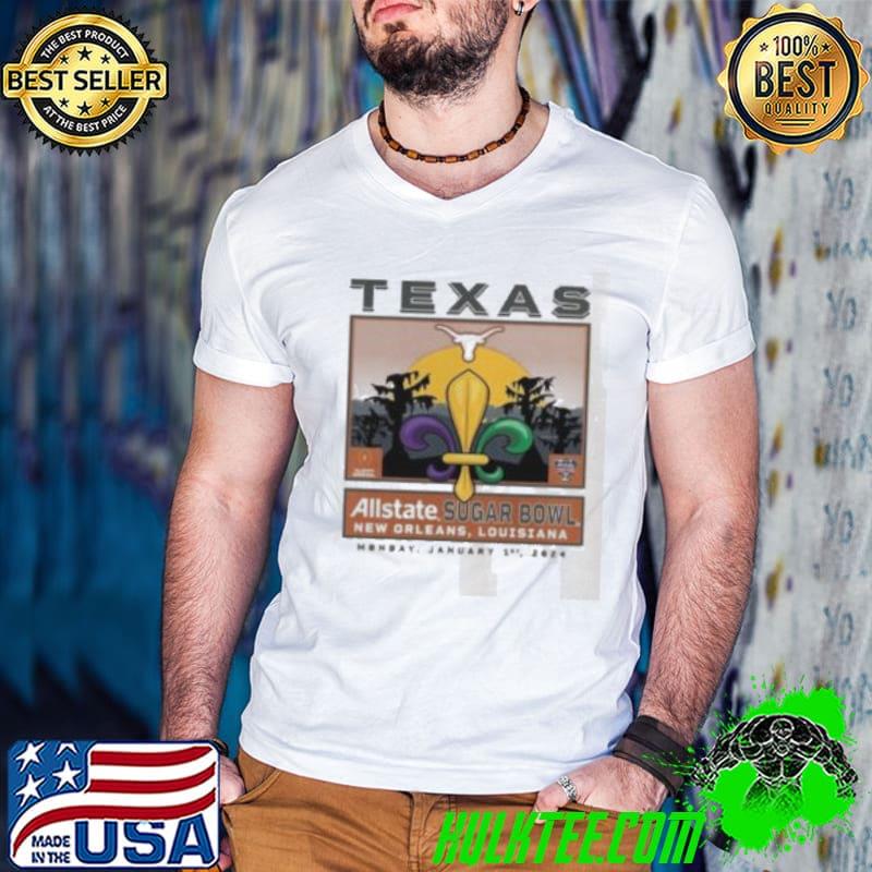 Texas Longhorns College Football Playoff 2024 Sugar Bowl Shirt Guys V Neck Texas Longhorns College Football Playoff 2024 Sugar Bowl Shirt Guys V Neck