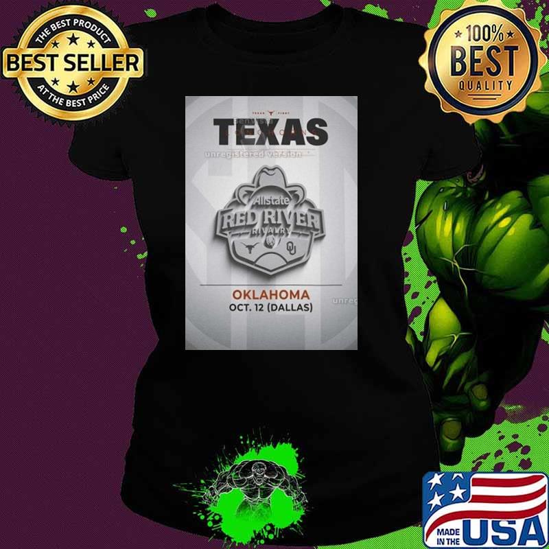 Texas Longhorns Football 2024 Schedule Allstate Red River Rivalry At The Cotton Bowl Shirt