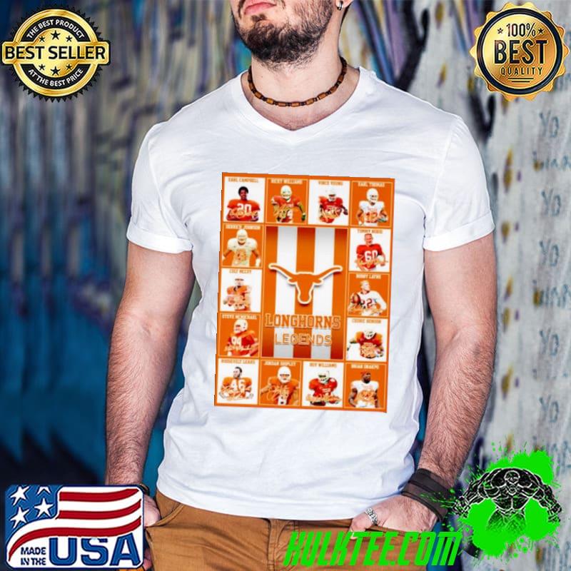 Texas Longhorns legends signatures s Guys V Neck Texas Longhorns legends signatures s Guys V Neck
