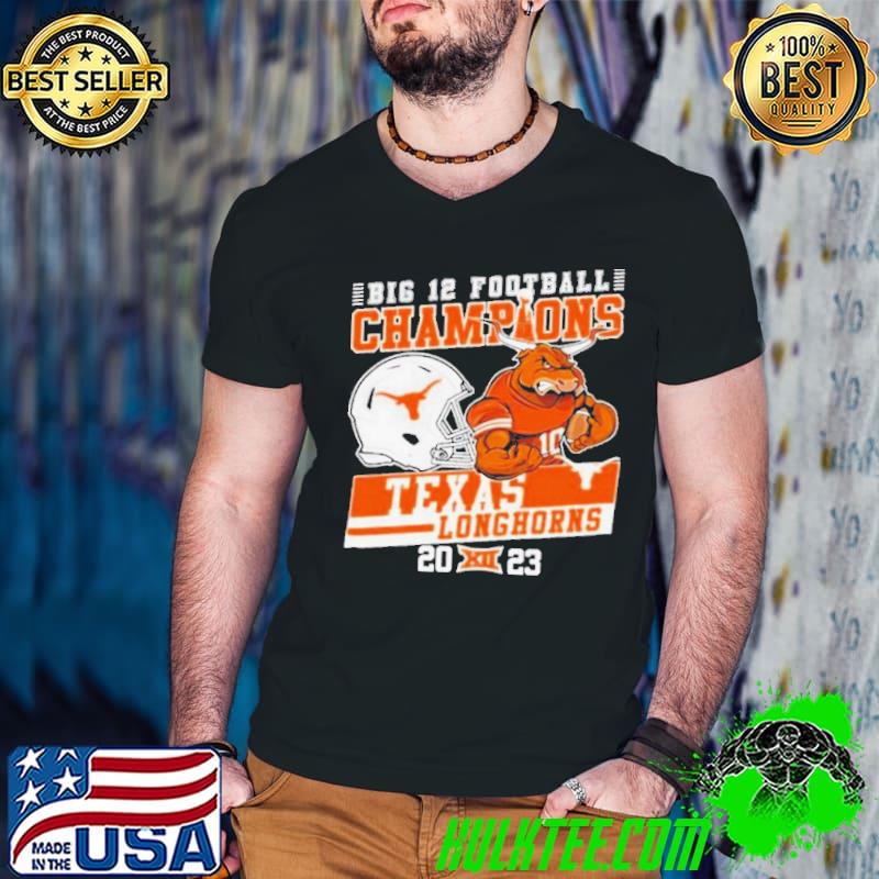 Texas Longhorns Mascot Big 12 Football Conference Champions 2023 s Guys V Neck Texas Longhorns Mascot Big 12 Football Conference Champions 2023 s Guys V Neck