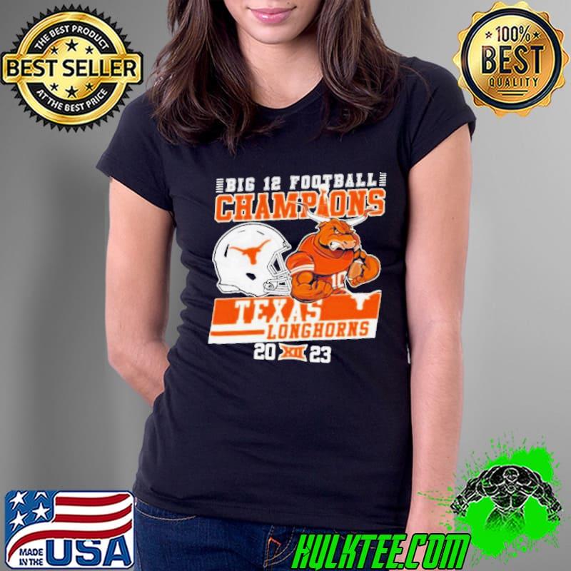 Texas Longhorns Mascot Big 12 Football Conference Champions 2023 s Ladies Tee Texas Longhorns Mascot Big 12 Football Conference Champions 2023 s Ladies Tee