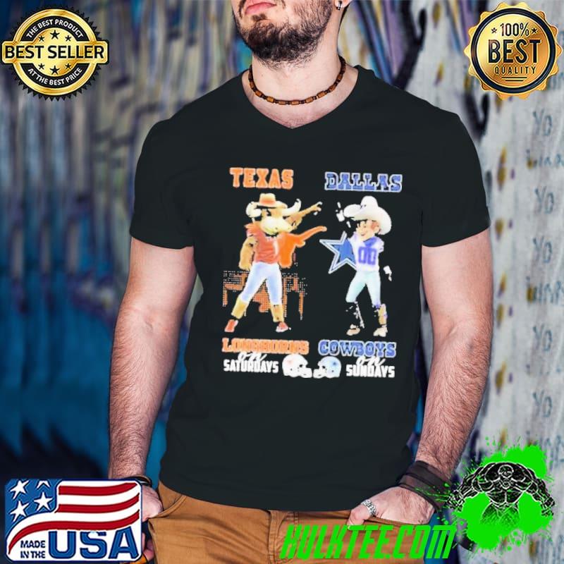 Texas Longhorns On Saturdays Dallas Cowboys On Sundays Shirt Guys V Neck Texas Longhorns On Saturdays Dallas Cowboys On Sundays Shirt Guys V Neck