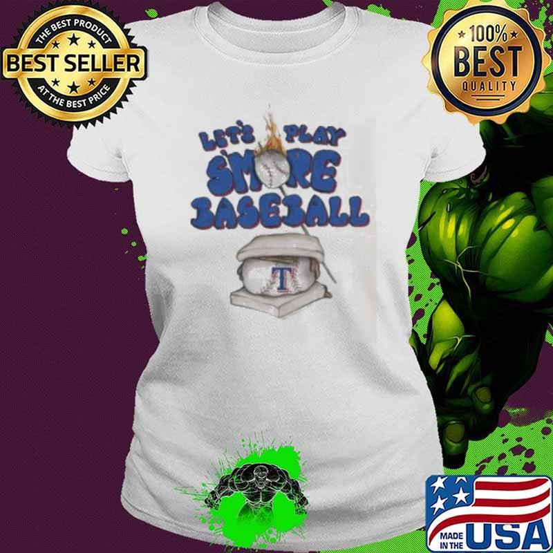 Texas Rangers Tiny Turnip White S’mores Shirt Ladies tee Texas Rangers Tiny Turnip White S’mores Shirt Ladies tee