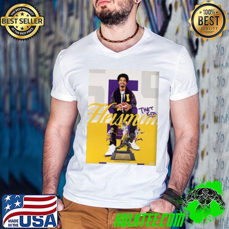 The 2023 Heisman Trophy Winner Is Jayden Daniels Of LSU Football Shirt Guys V Neck The 2023 Heisman Trophy Winner Is Jayden Daniels Of LSU Football Shirt Guys V Neck