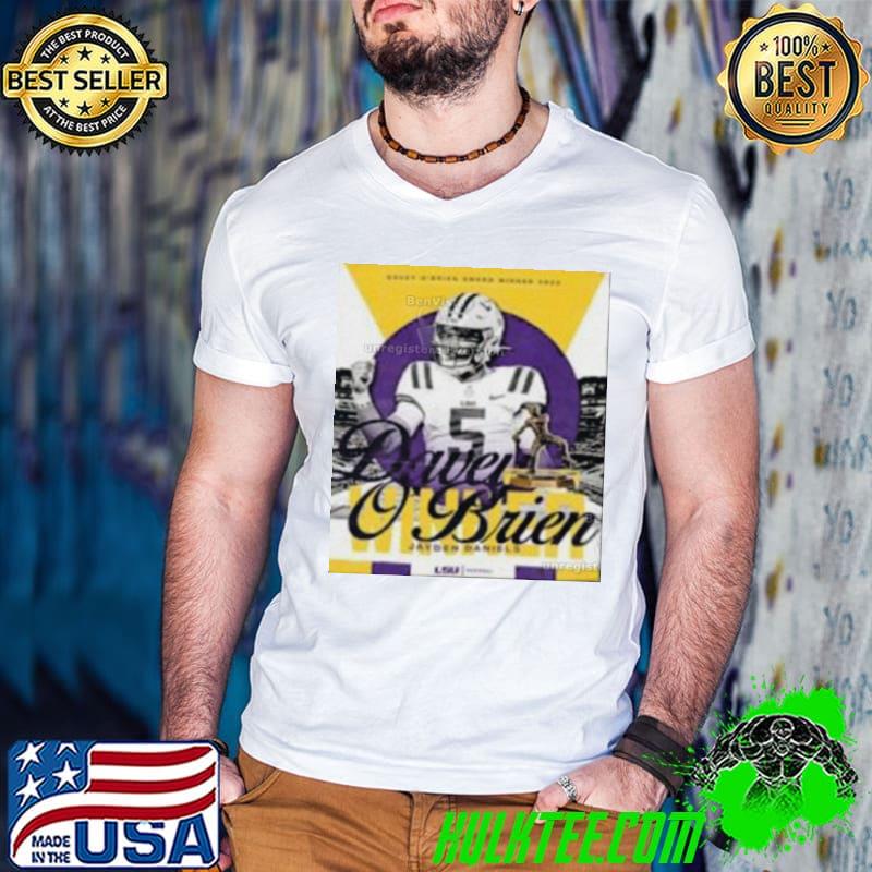 The Best Quarterback In America Jayden Daniels Is The 2023 Davey OBrien Award Winner Classic Shirt