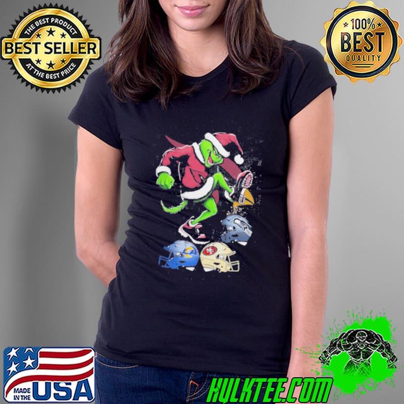 The Grinch Arizona Cardinals Stomp On NFL Teams Christmas Shirt Ladies Tee The Grinch Arizona Cardinals Stomp On NFL Teams Christmas Shirt Ladies Tee