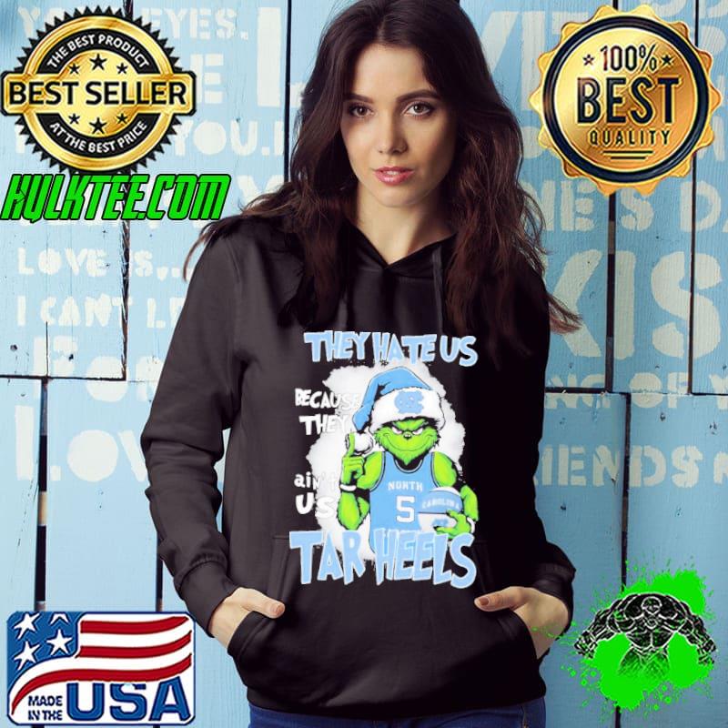 They Hate Us Because Ain’t Us Grinch North Carolina Tar Heels Basketball Christmas Shirt Hoodie They Hate Us Because Ain’t Us Grinch North Carolina Tar Heels Basketball Christmas Shirt Hoodie