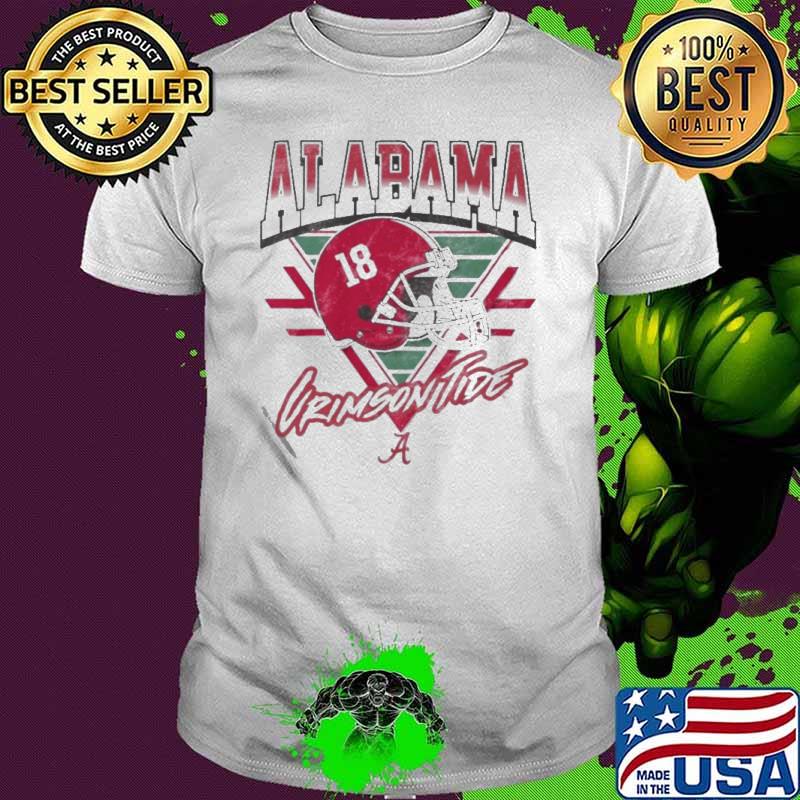 Top alabama Crimson Tide Helmet triangle vintage shirt