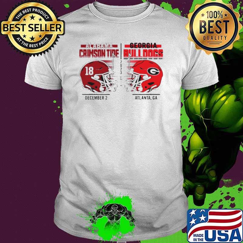 Top alabama Crimson Tide vs Georgia Bulldogs 2023 SEC Championship shirt