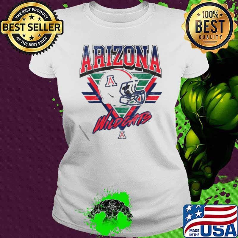 Top arizona Wildcats Helmet triangle vintage s Ladies tee Top arizona Wildcats Helmet triangle vintage s Ladies tee