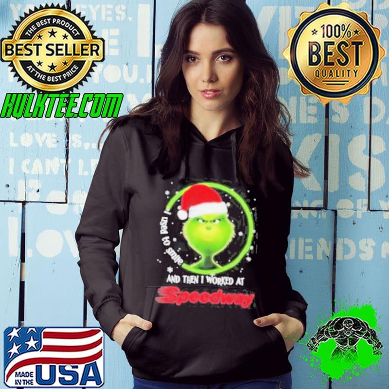 Top santa Grinch I used to smile and the I worked at Speedway 2023 christmas shirt