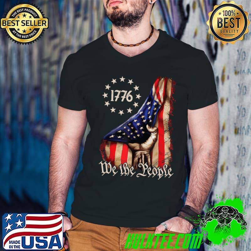 Top vintage We The People American Flag T-Shirt Guys V Neck Top vintage We The People American Flag T-Shirt Guys V Neck