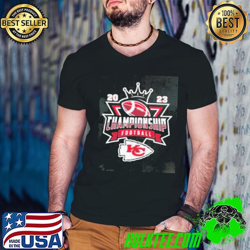 Vintage Kansas City Chiefs NFL 2023 Championship Crown Logo Shirt