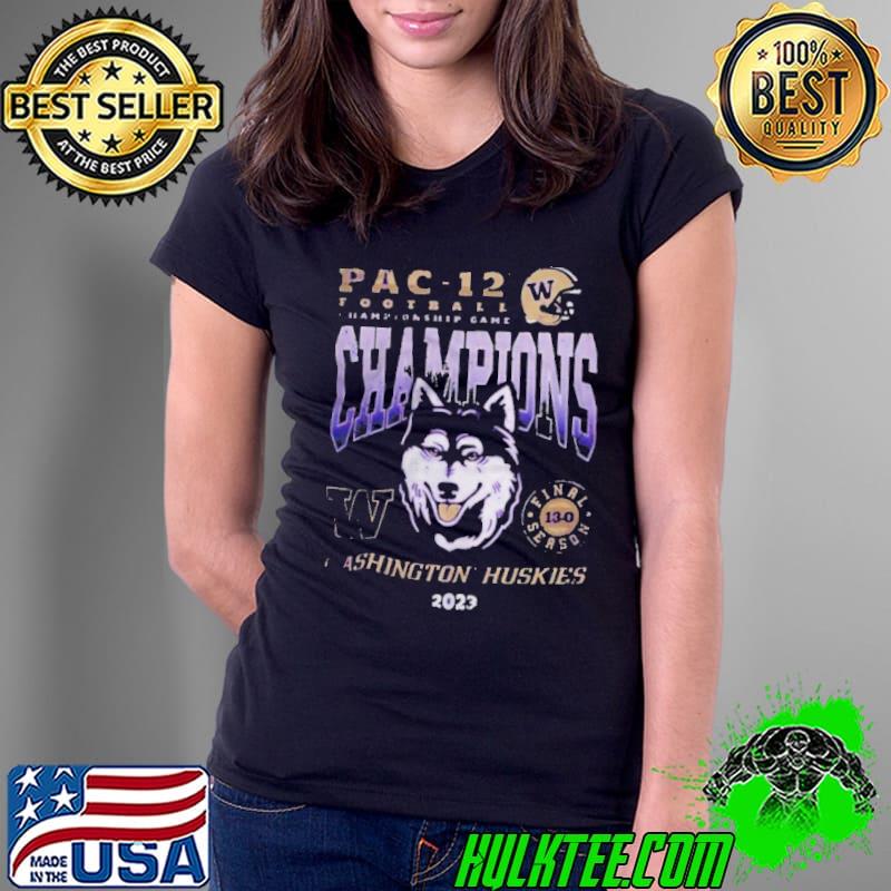 Washington huskies 2023 pac12 champions s Ladies Tee Washington huskies 2023 pac12 champions s Ladies Tee
