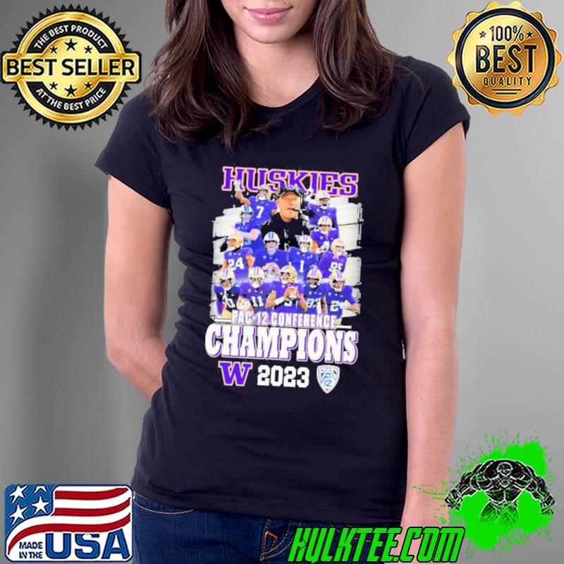 Washington Huskies Team PAC-12 Conference Football Champions 2023 Shirt