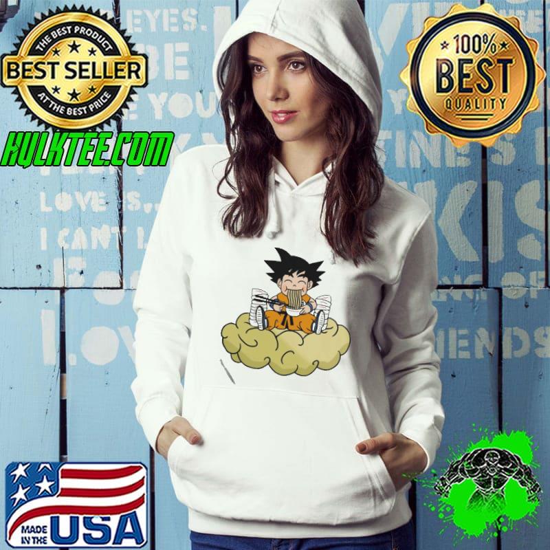 Young Saiyan Eating Noodles Dragon Ball shirt