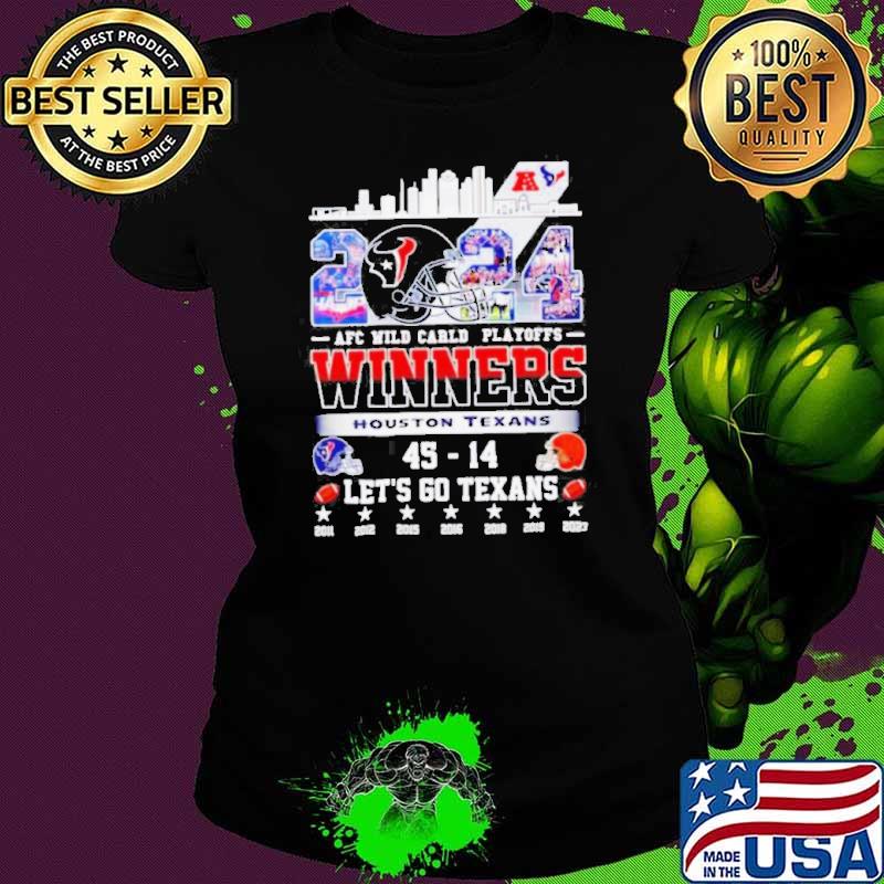 2024 AFC Wild Card Playoffs Winners Houston Texans let’s go Texans shirt