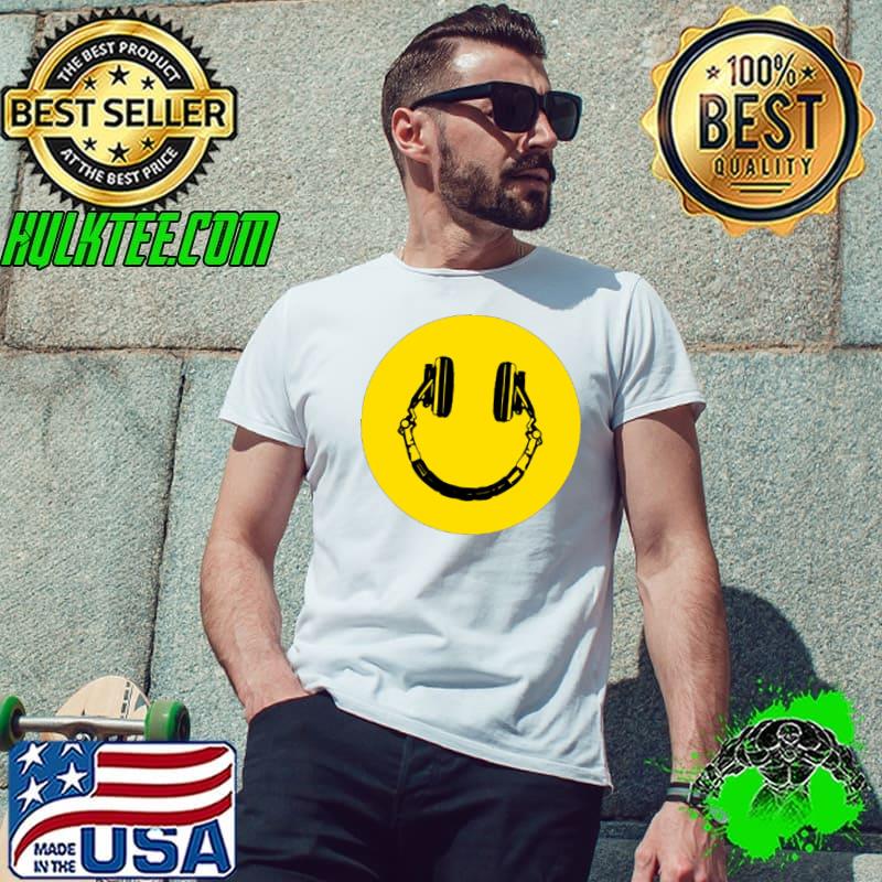 Acid House Headphones Smiley Dj shirt