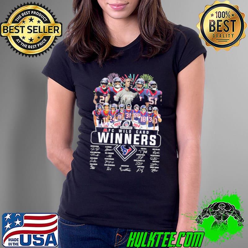 Afc wild card winners texas signature fireworks shirt