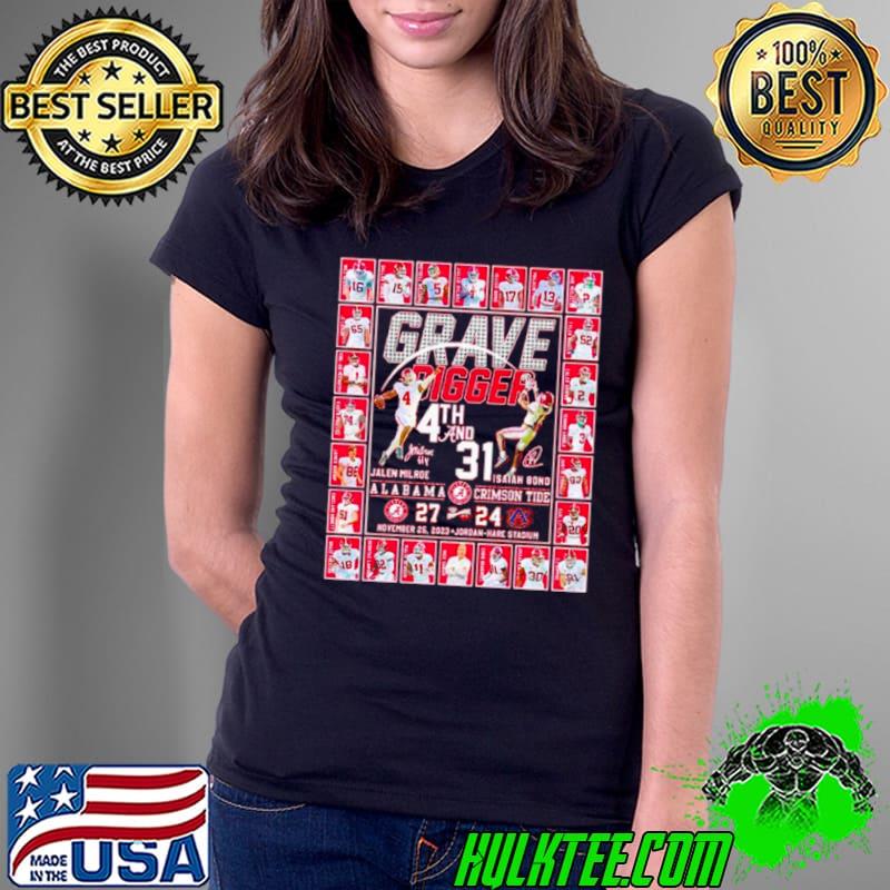 Alabama Crimson Tide Grave Digger 4th And 31 Football signature Shirt