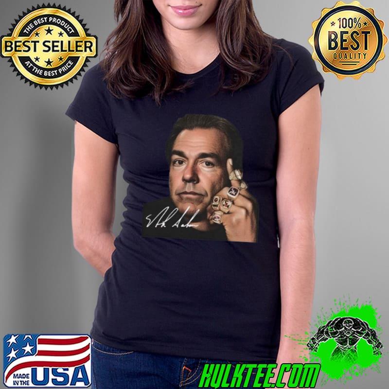 Alabama Football Nick Saban College football coach s Ladies Tee Alabama Football Nick Saban College football coach s Ladies Tee