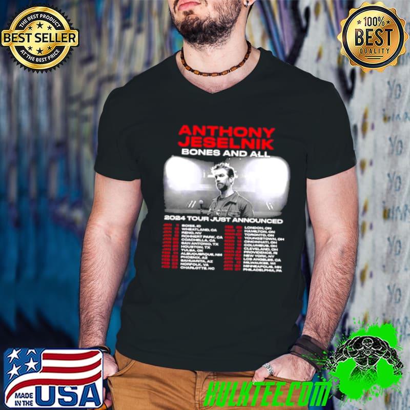 Anthony Jeselnik Bones and All 2024 Tour s Guys V Neck Anthony Jeselnik Bones and All 2024 Tour s Guys V Neck