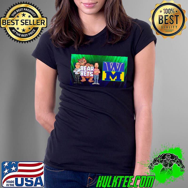 Bear Bets Washington vs. Michigan National Championship Game Monday Shirt