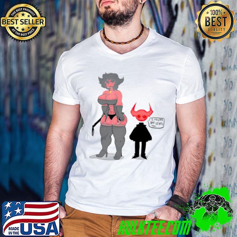 Best devil I think she likes you shirt
