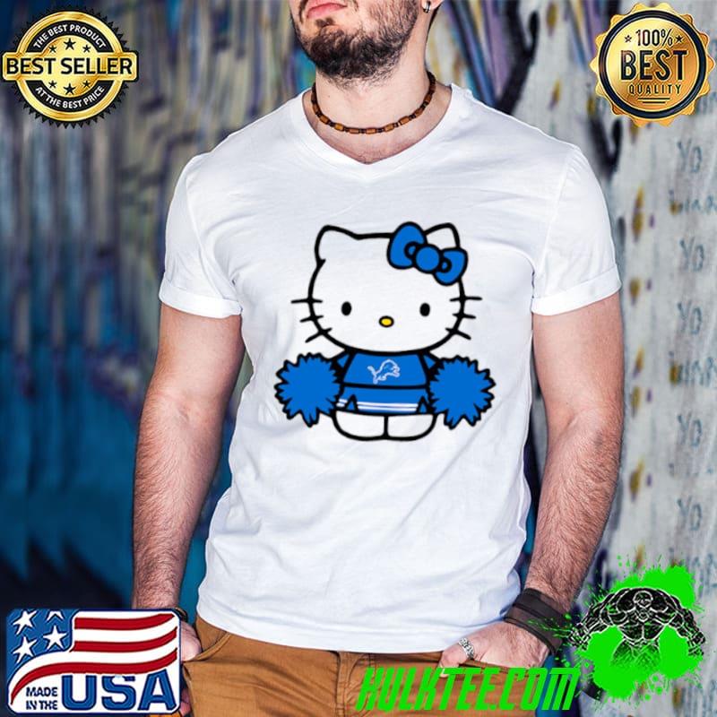 Best hello Kitty Detroit Lions Cheerleader s Guys V Neck Best hello Kitty Detroit Lions Cheerleader s Guys V Neck