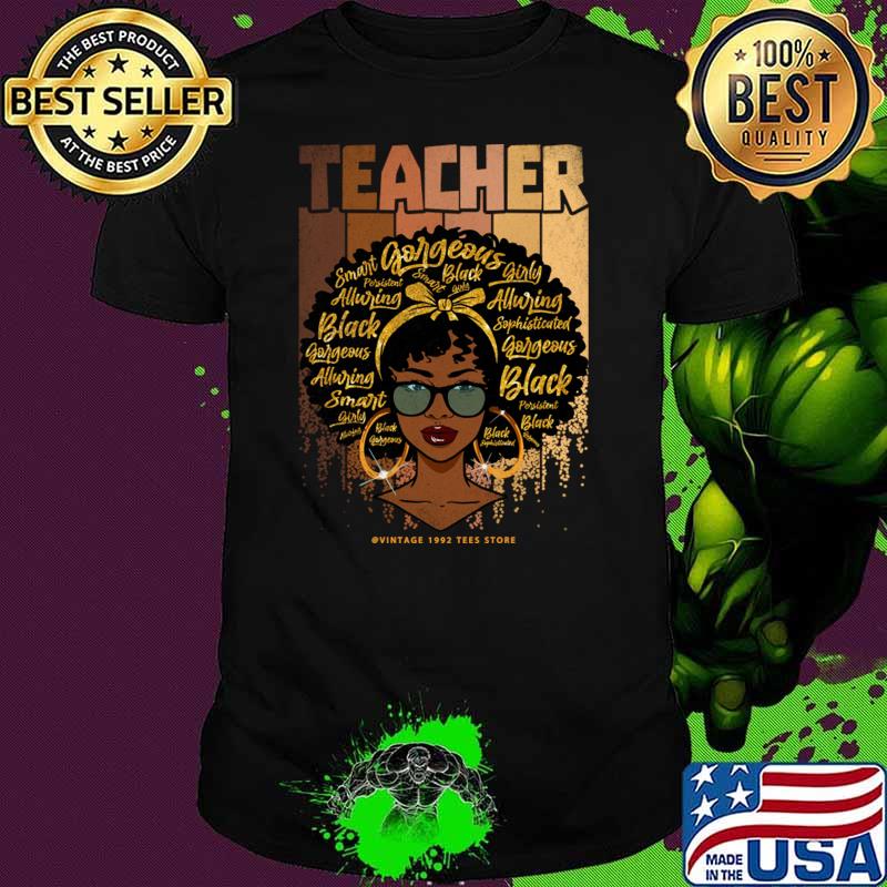 Black Smart Teacher Afro Women Love Melanin African American Vintage T-Shirt Unisex Black Smart Teacher Afro Women Love Melanin African American Vintage T-Shirt Unisex