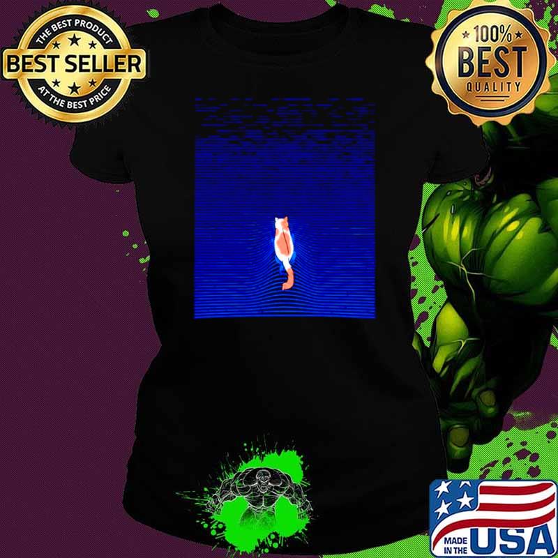 Cat swimming cartoon shirt