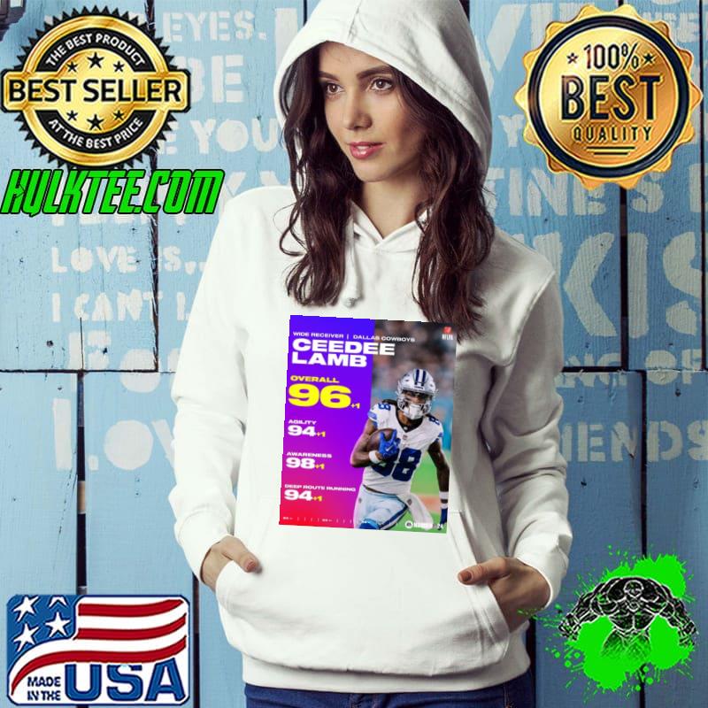 Ceedee Lamb Dallas Cowboys 96+1 Overall 94+1 Agility 98+1 Awareness 94+1 Deep Route Running Shirt