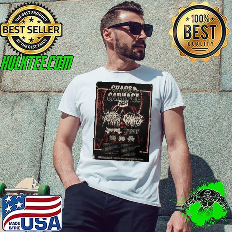 Chaos And Carnage 2024 Line Up And Date Shirt Unisex Chaos And Carnage 2024 Line Up And Date Shirt Unisex