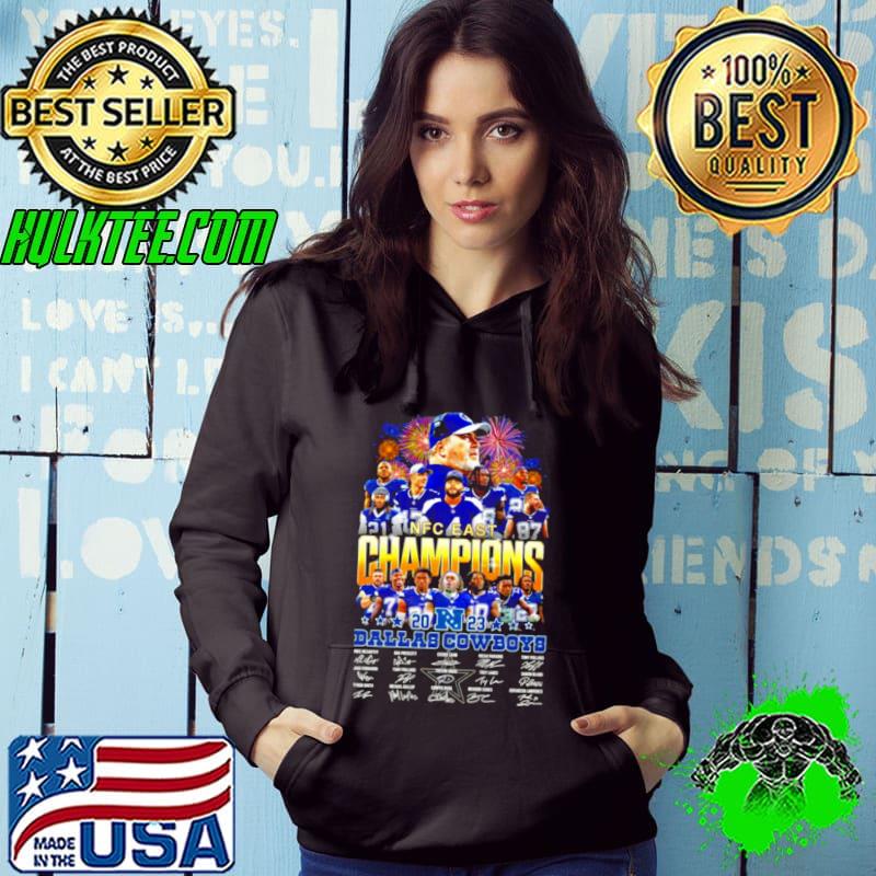 Congratulation 2023 NFC East Division Champions Dallas Cowboys Football Signatures Shirt