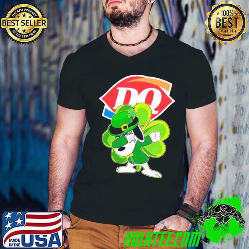 Dairy Queen Symbol St Patricks Snoopy Dabbing shirt
