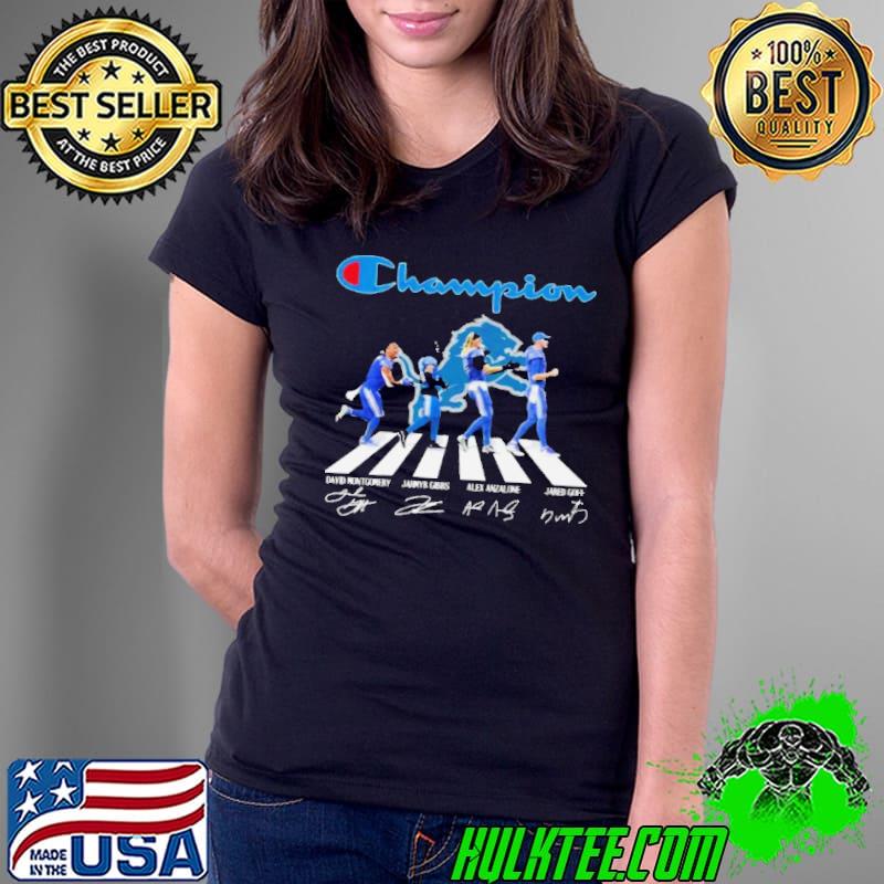 Detroit Lions 2024 Champion Abbey Road Signatures Shirt