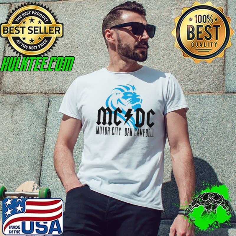 Detroit Lions MC DC Motor city dan campbell shirt