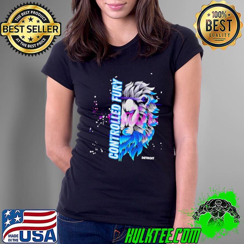 Detroit Lions Power Half-face Revealed Controlled Fury shirt