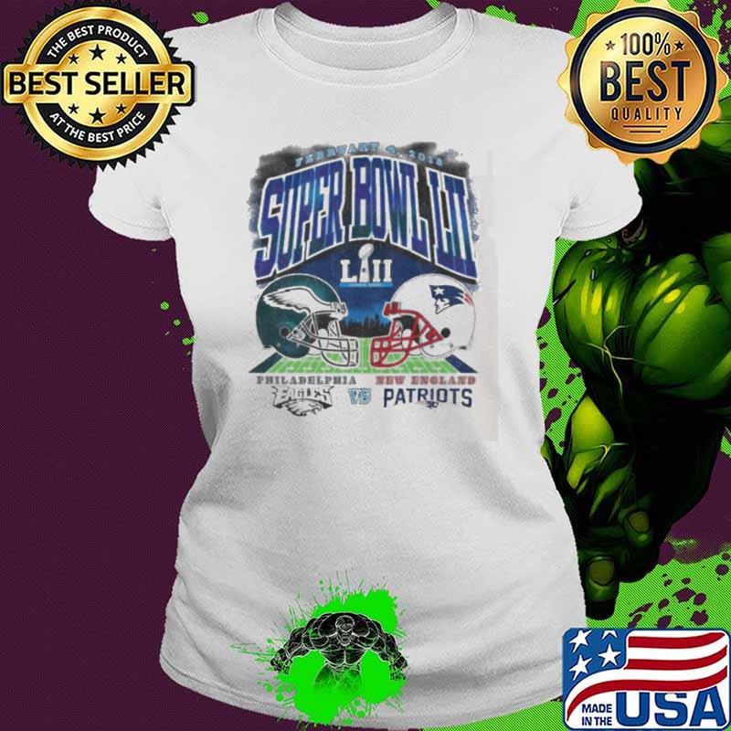 Dueling Super Bowl LII Philadelphia Eagles vs New England Patriots 2018 shirt