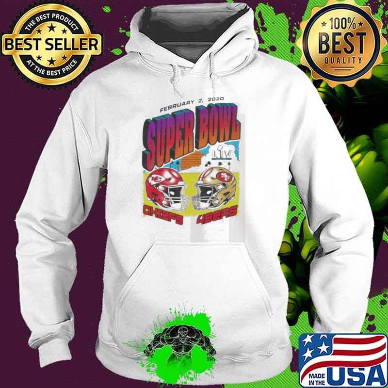 Dueling Super Bowl LIV Kansas City Chiefs vs San Francisco 49ers 2020 s Hoodie Dueling Super Bowl LIV Kansas City Chiefs vs San Francisco 49ers 2020 s Hoodie