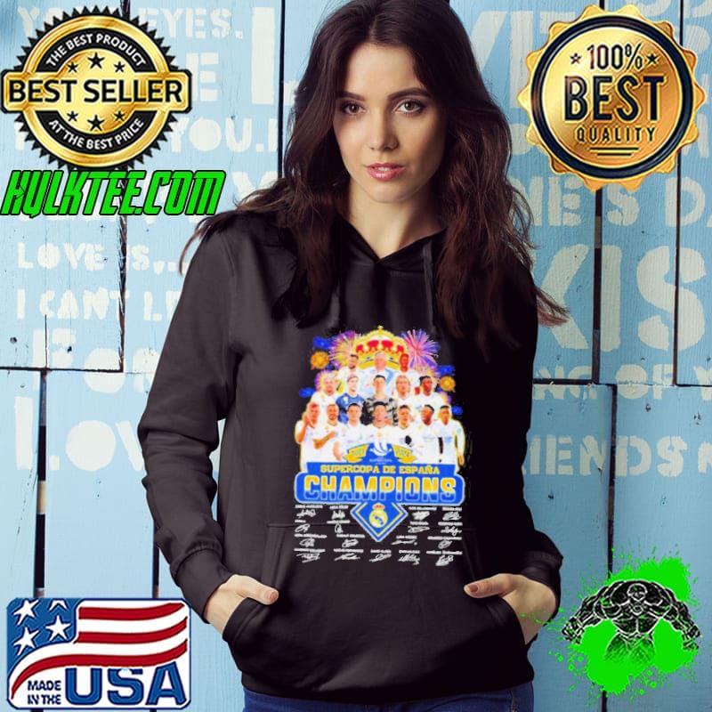 Fireworks Real Madrid 2023 2024 Supercopa de Espana Champions signatures s Hoodie Fireworks Real Madrid 2023 2024 Supercopa de Espana Champions signatures s Hoodie