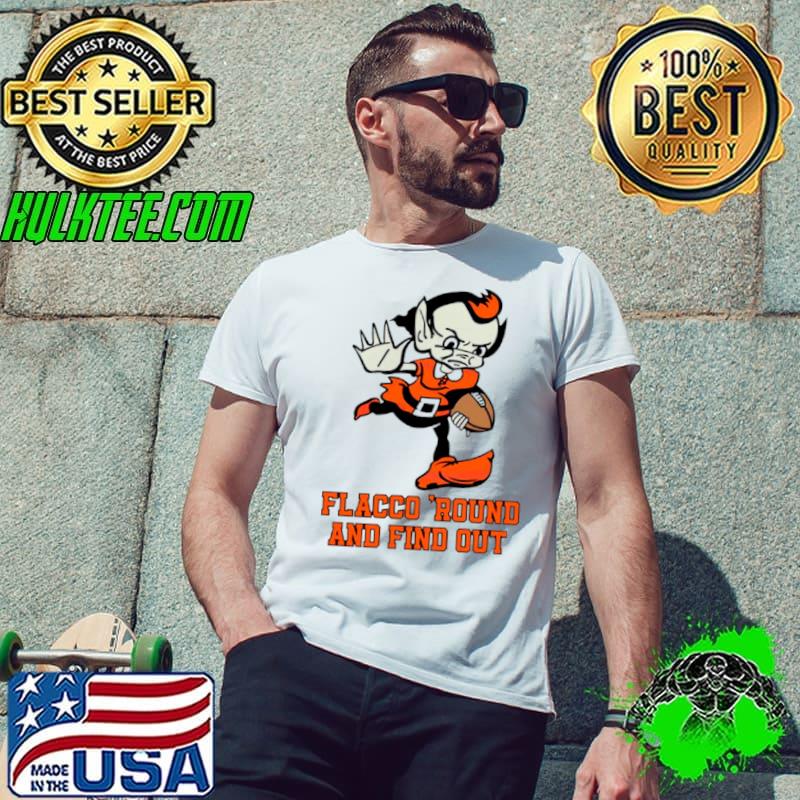 Flacco Round and Find Out Brownie the Elf football shirt
