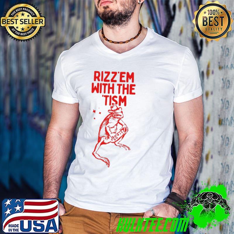 Frog rizz em with the tism s Guys V Neck Frog rizz em with the tism s Guys V Neck
