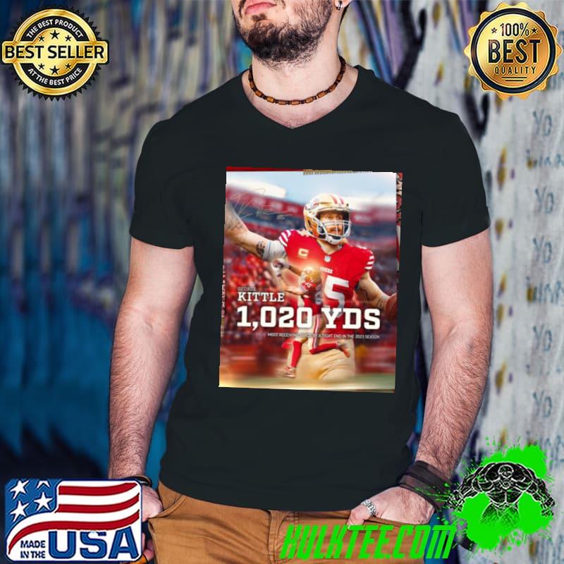 George Kittle 1020 YDS Most Receiving Yards By A Tight End In The 2023 Season Shirt
