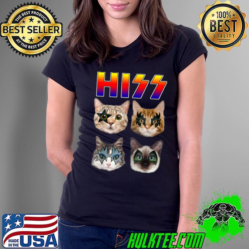 Hiss Cats Kittens American rock band Rockin T-Shirt