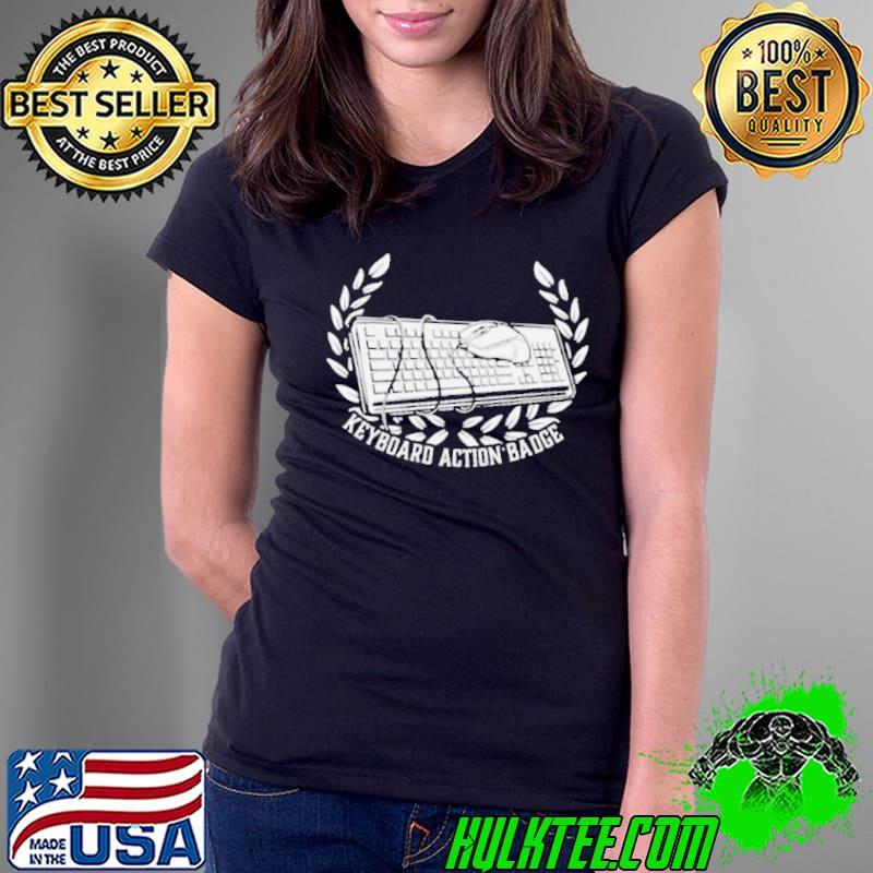 Hotelhavoc Keyboard Action Badge My Computer s Ladies Tee Hotelhavoc Keyboard Action Badge My Computer s Ladies Tee