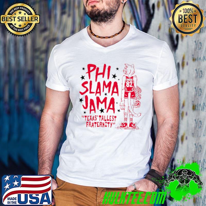 Houston Cougars Phi Slama Jama Texas’ Tallest Fraternity s Guys V Neck Houston Cougars Phi Slama Jama Texas’ Tallest Fraternity s Guys V Neck