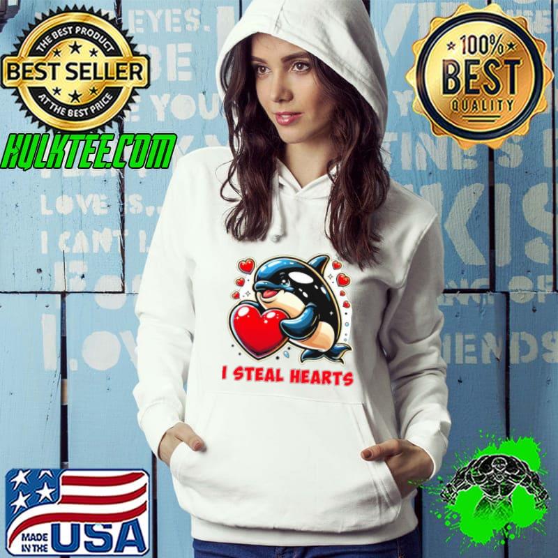 I Steal Hearts Orca Whale Shirt