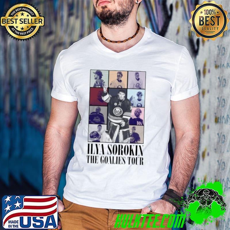 Ilya Sorokin The Goalies Tour s Guys V Neck Ilya Sorokin The Goalies Tour s Guys V Neck