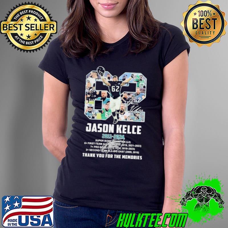Jason Kelce 2011 – 2024 Thank You For The Memories Signature Shirt